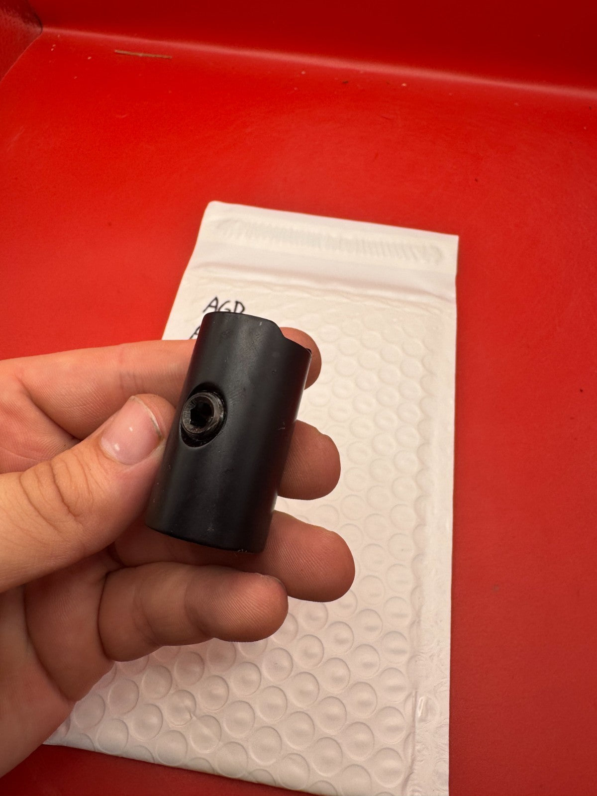 AGD Automag Classic VASA showing threaded face and cross-drilled port - used part