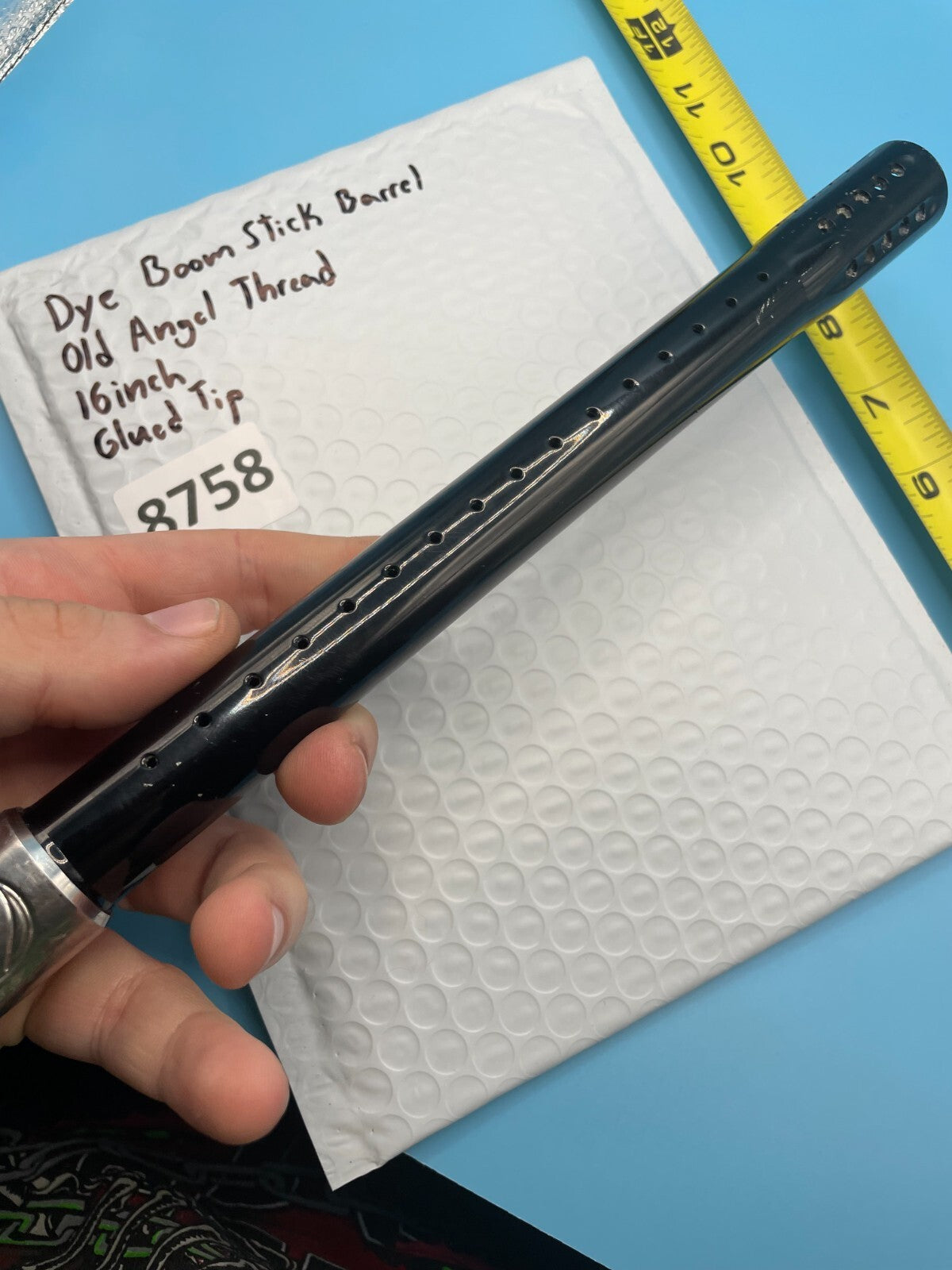 Dye Boom Stick Barrel Old Angel Thread 16inch Glued Tip Black & - Silver