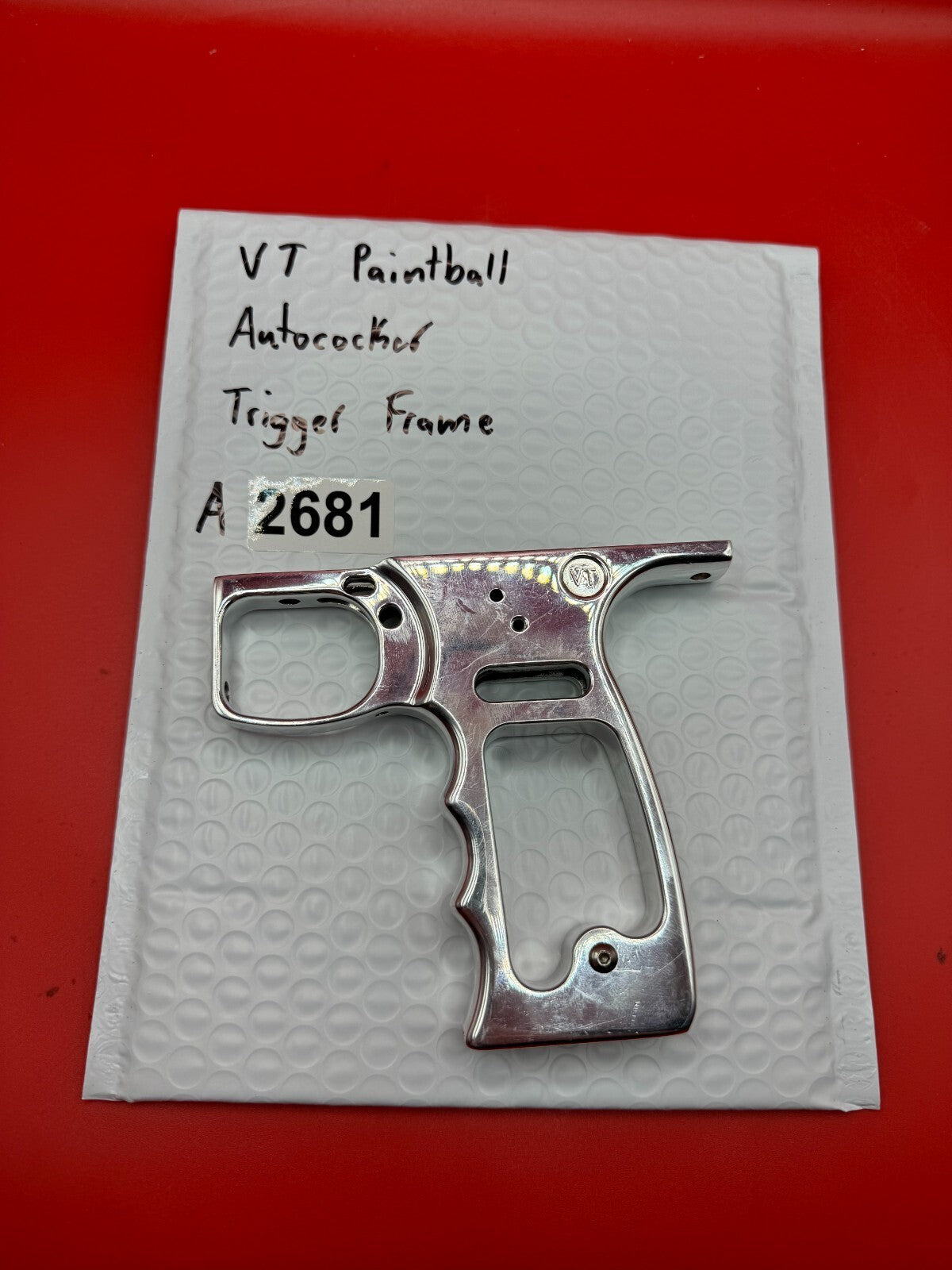 Niche Paintball Autococker Trigger Frame Silver - used paintball trigger frame - silver