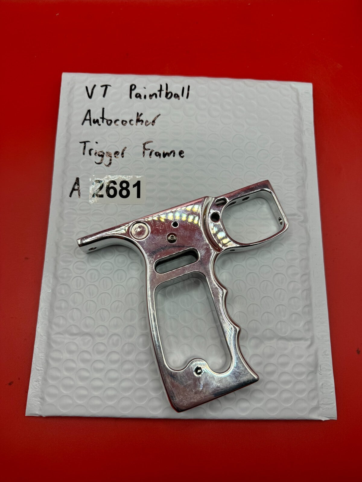 Niche Paintball Autococker Trigger Frame Silver - used paintball trigger frame - silver