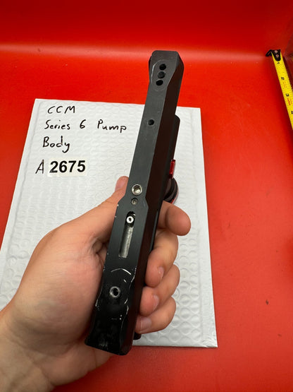 CCM Series 6 Pump Body - used paintball pump body - black/red