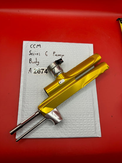 CCM Series 6 Pump Body - used paintball pump body - gold anno