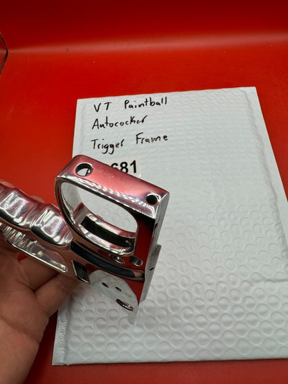 Niche Paintball Autococker Trigger Frame Silver - used paintball trigger frame - silver