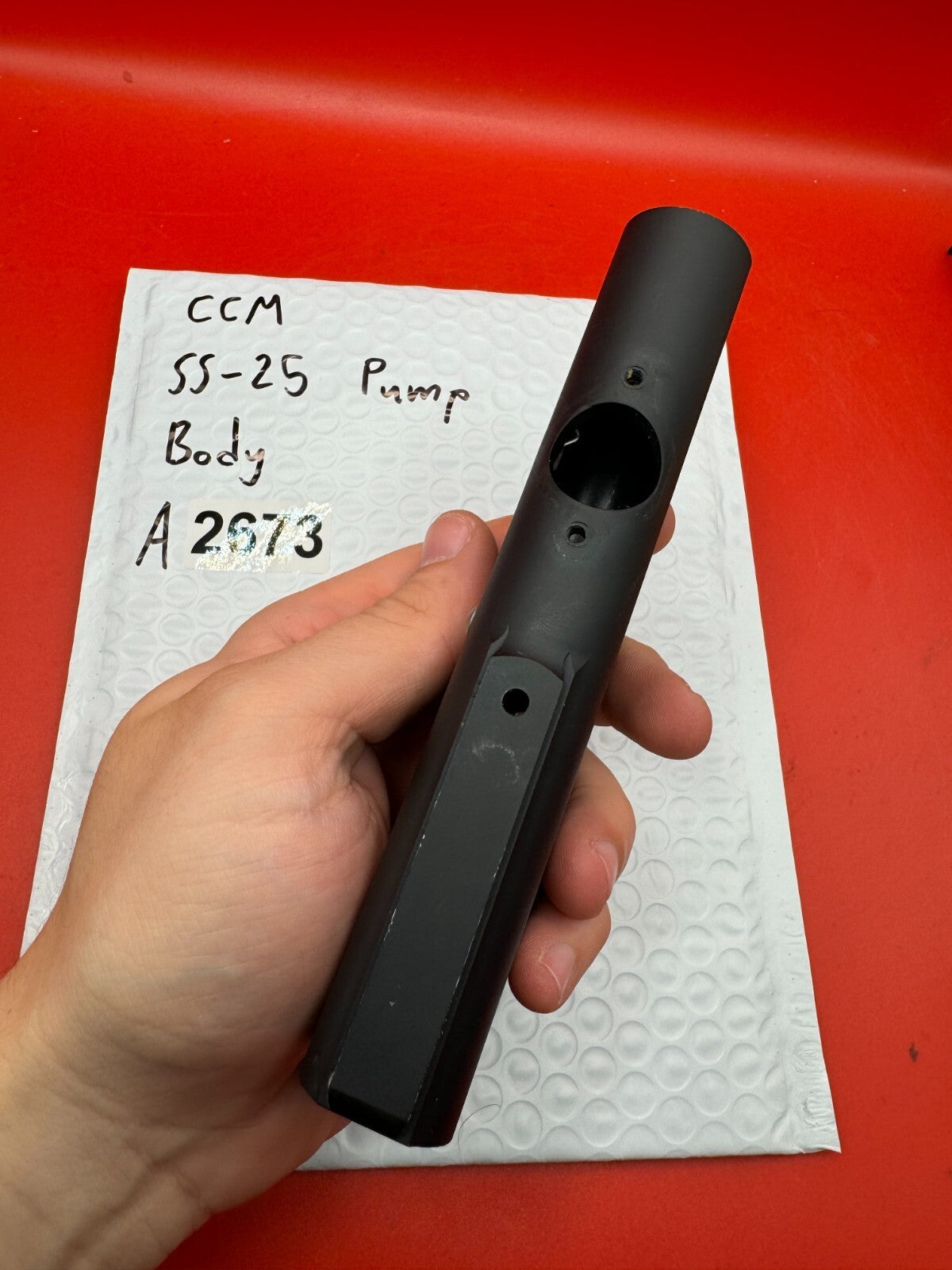 CCM SS-25 Pump Body - used paintball pump body - black