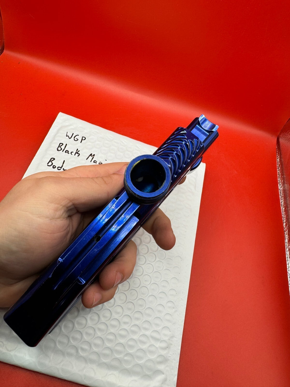 WGP Black Magic Autococker Body - Milled For Eye Blue