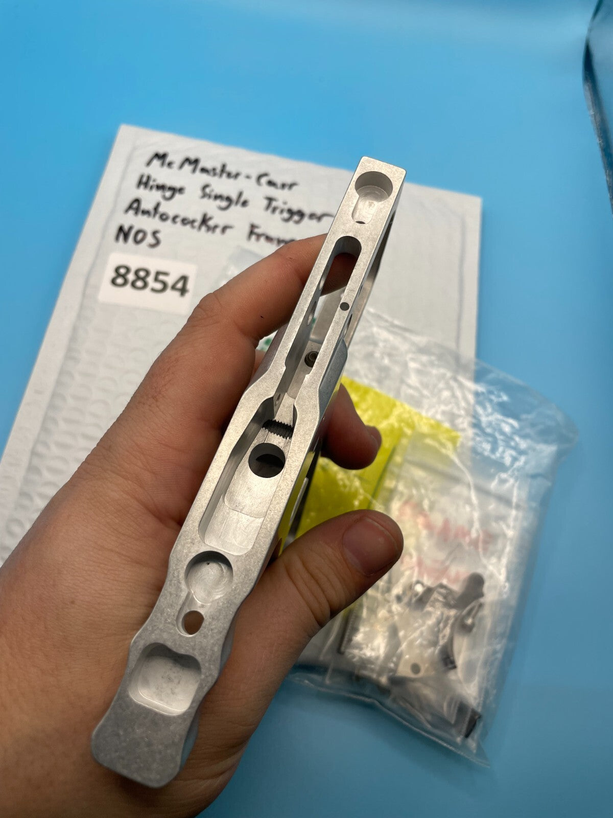 Lot of CCM Autococker Parts - Frame, Trigger, Leverlock Silver