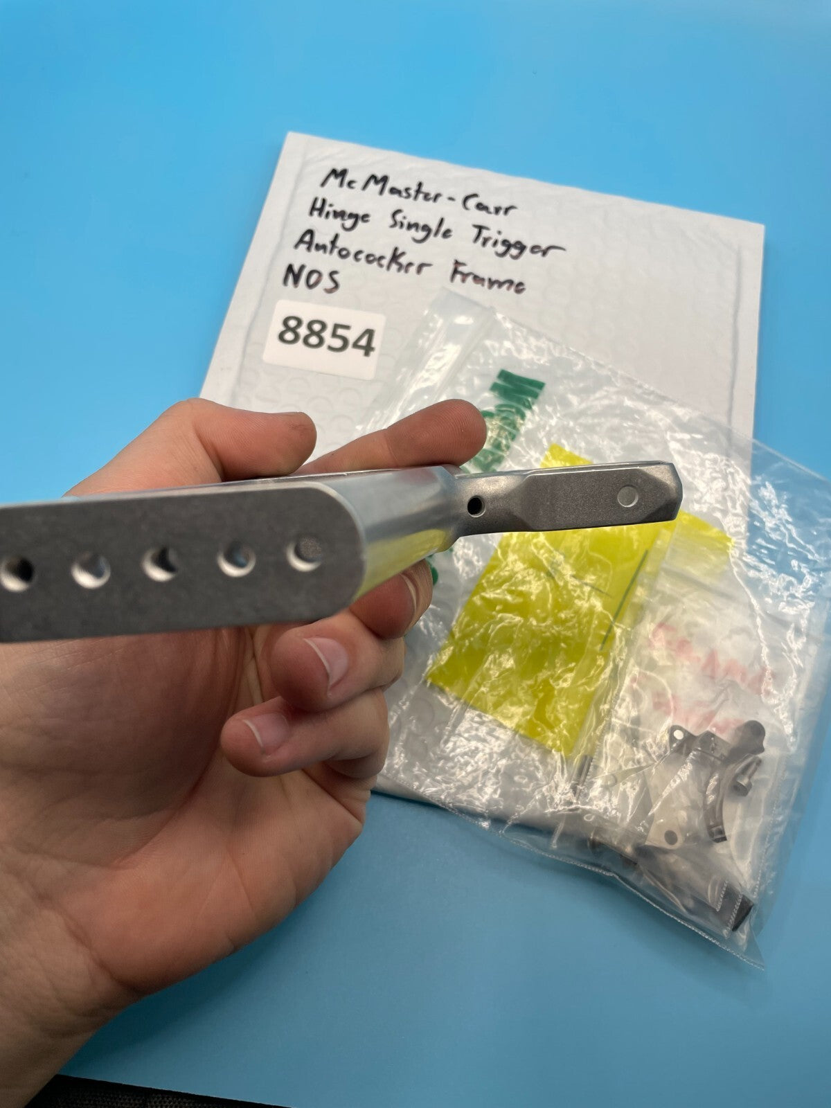 Lot of CCM Autococker Parts - Frame, Trigger, Leverlock Silver