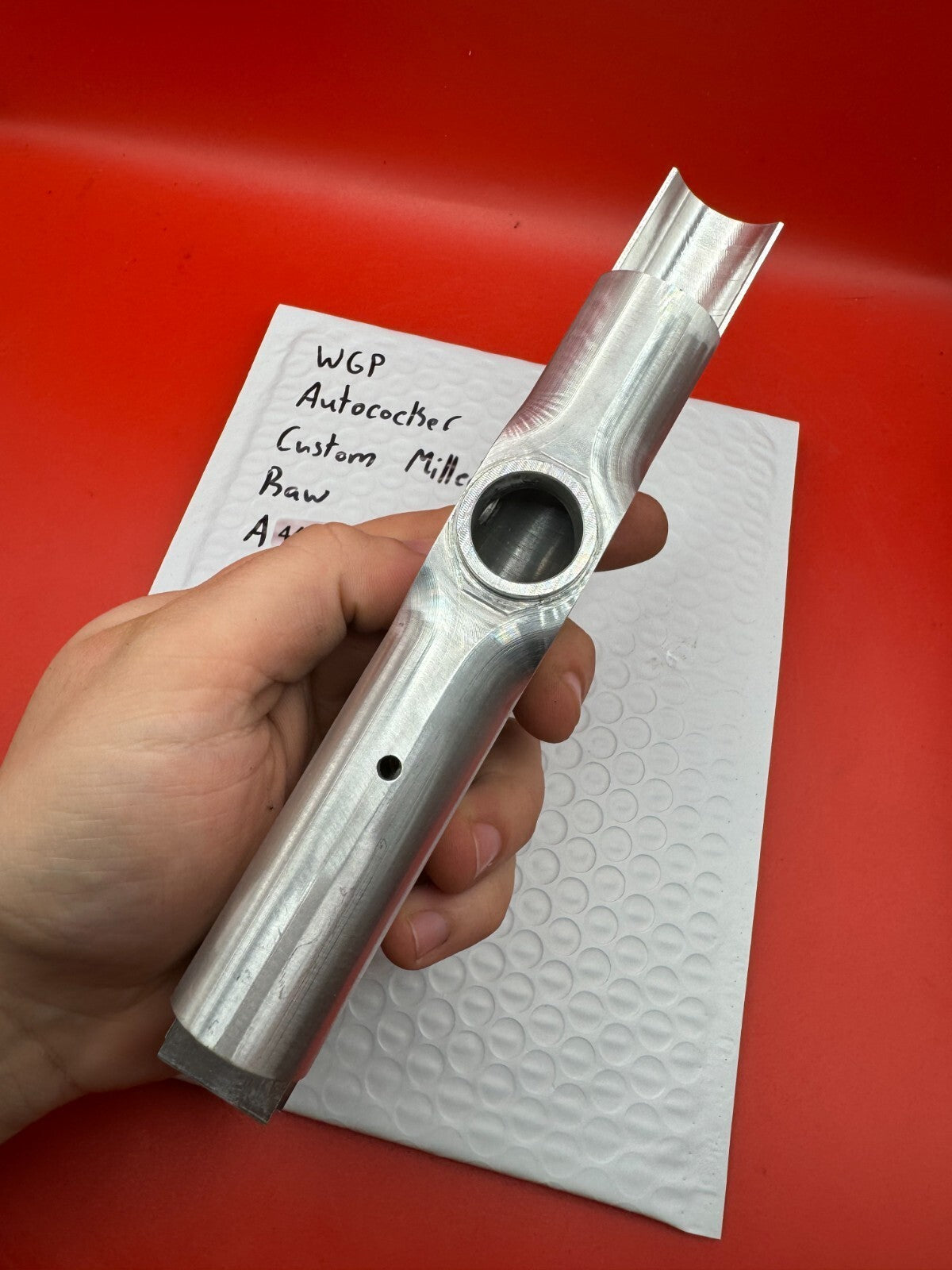 WGP Autococker Custom Milled Body Raw Silver