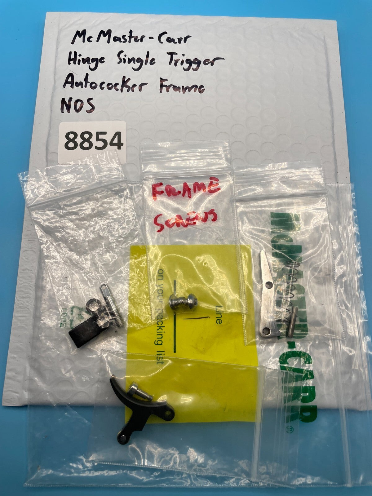 Lot of CCM Autococker Parts - Frame, Trigger, Leverlock Silver