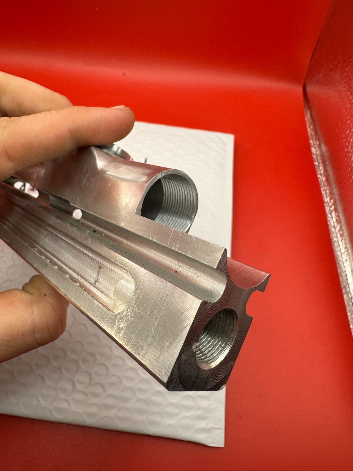 WGP Autococker Custom Milled Body Raw Silver