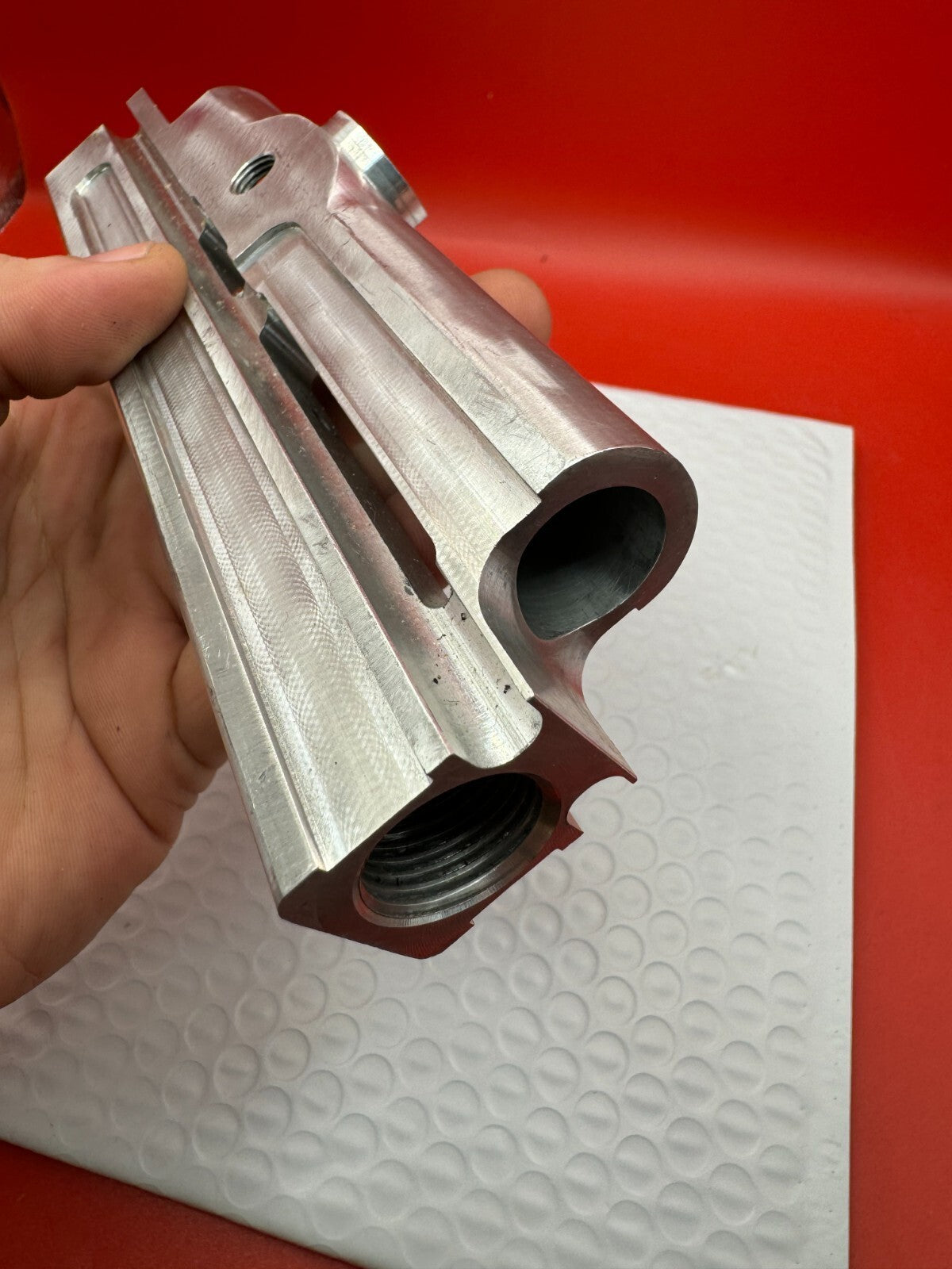 WGP Autococker Custom Milled Body Raw Silver
