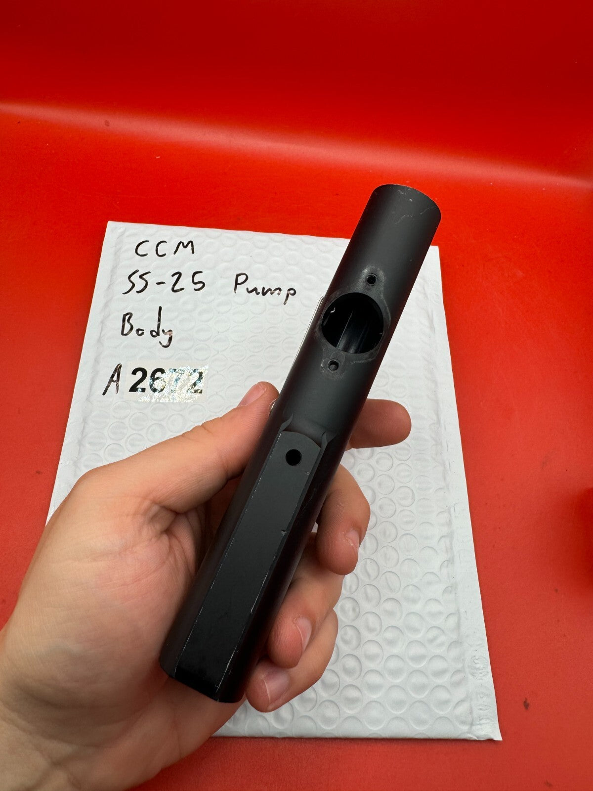 CCM SS-25 Pump Body - used paintball pump body - black