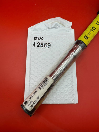 Dye SS Angel Threaded .688 Paintball Barrel Back - Silver - used paintball barrel back - silver/red anno