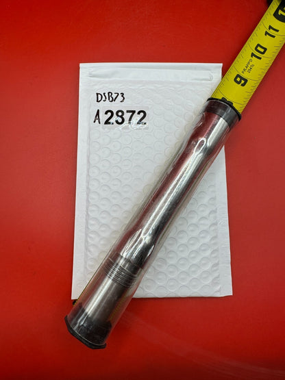 Angel Dye Back .688 Stainless Steel - used paintball barrel back - red/silver chrome