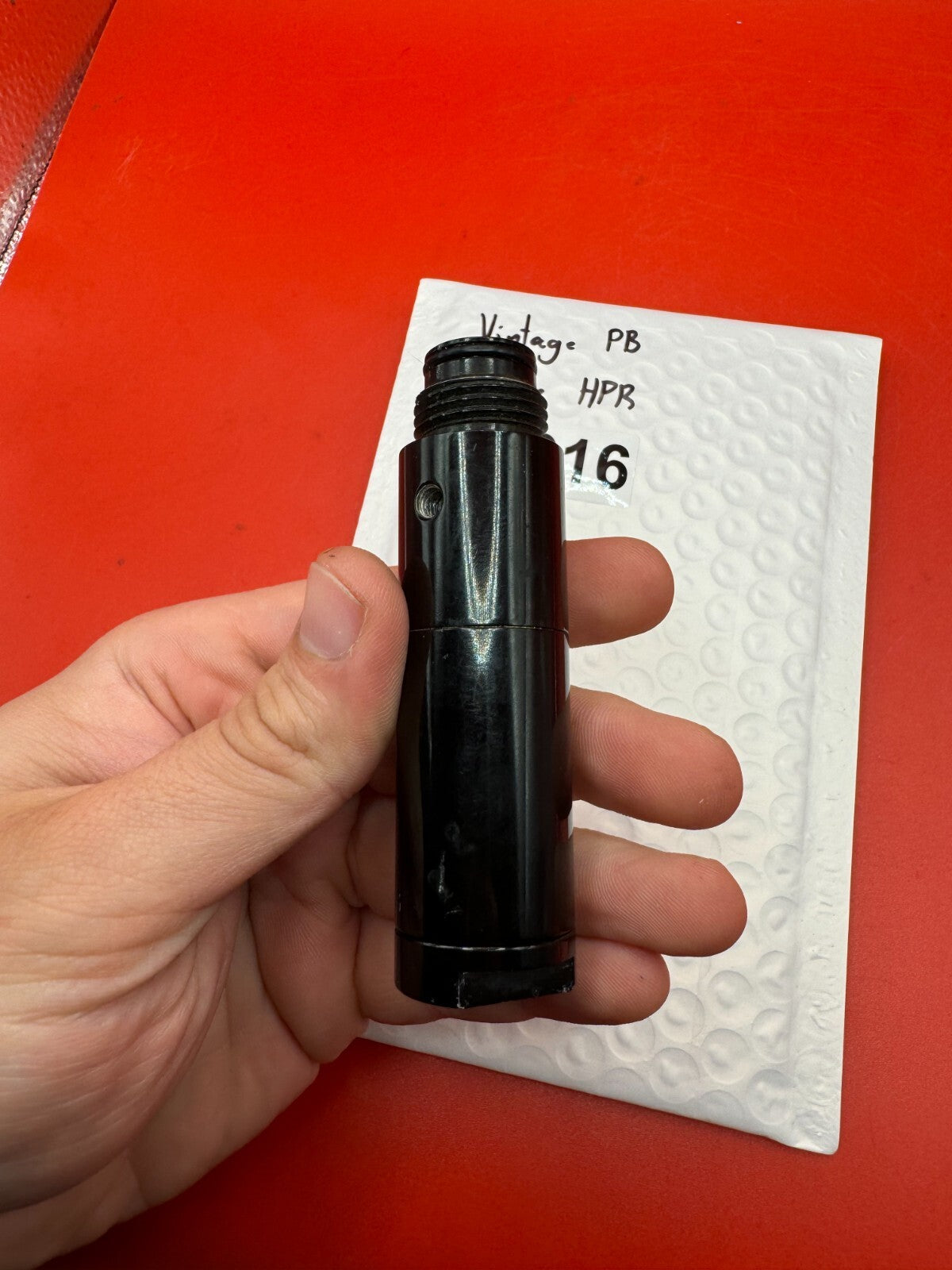 Vintage PB Inline HPR - used paintball hpr (high pressure regulator) - black