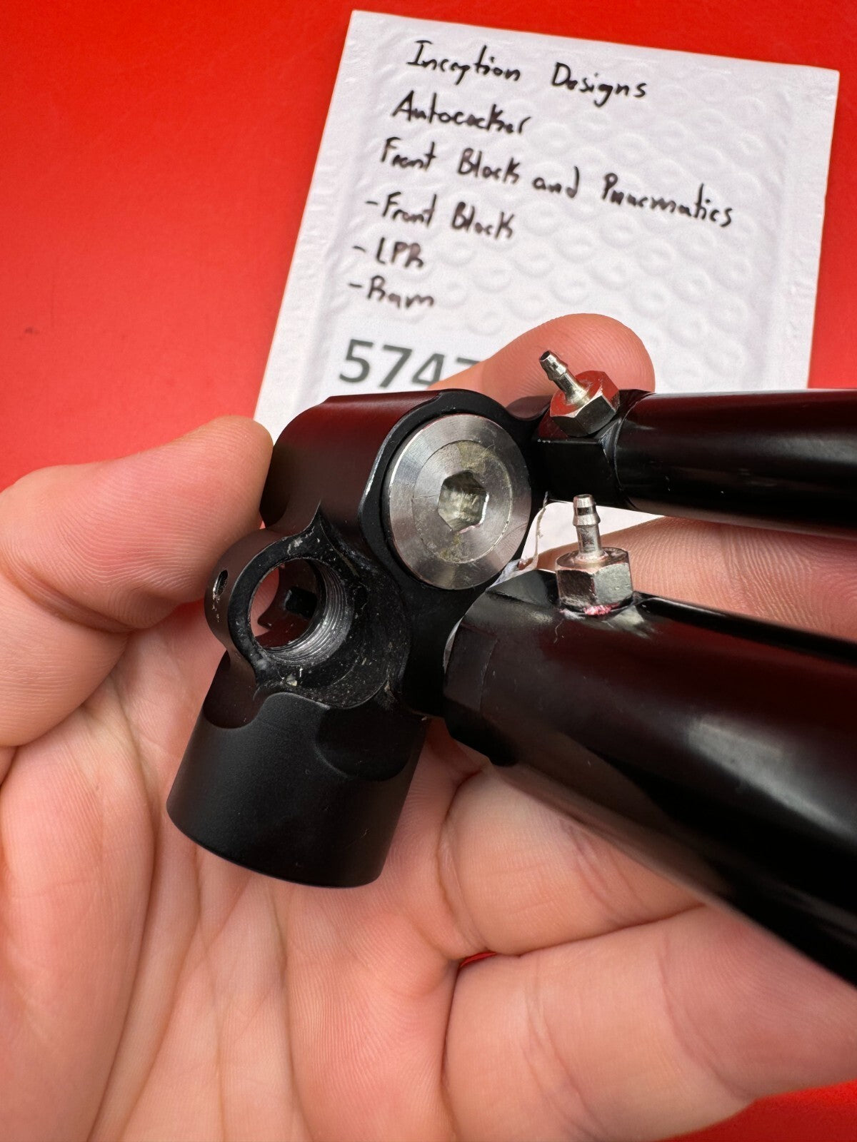 Inception Designs Autococker Front Block and Pnuematics -Front Block -LPR -Ram B