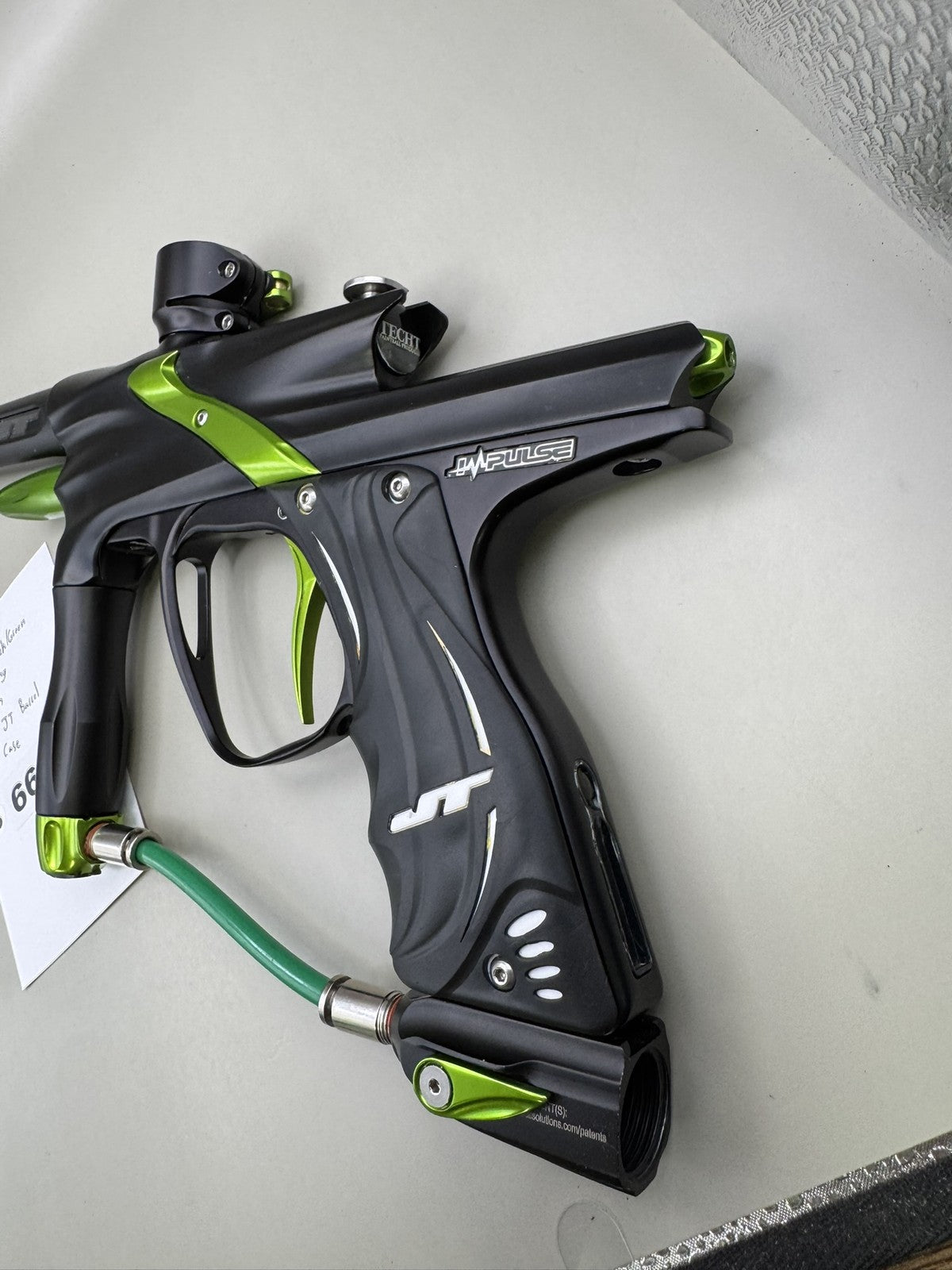 JT Impulse Paintball Marker Black/Green Fully Working