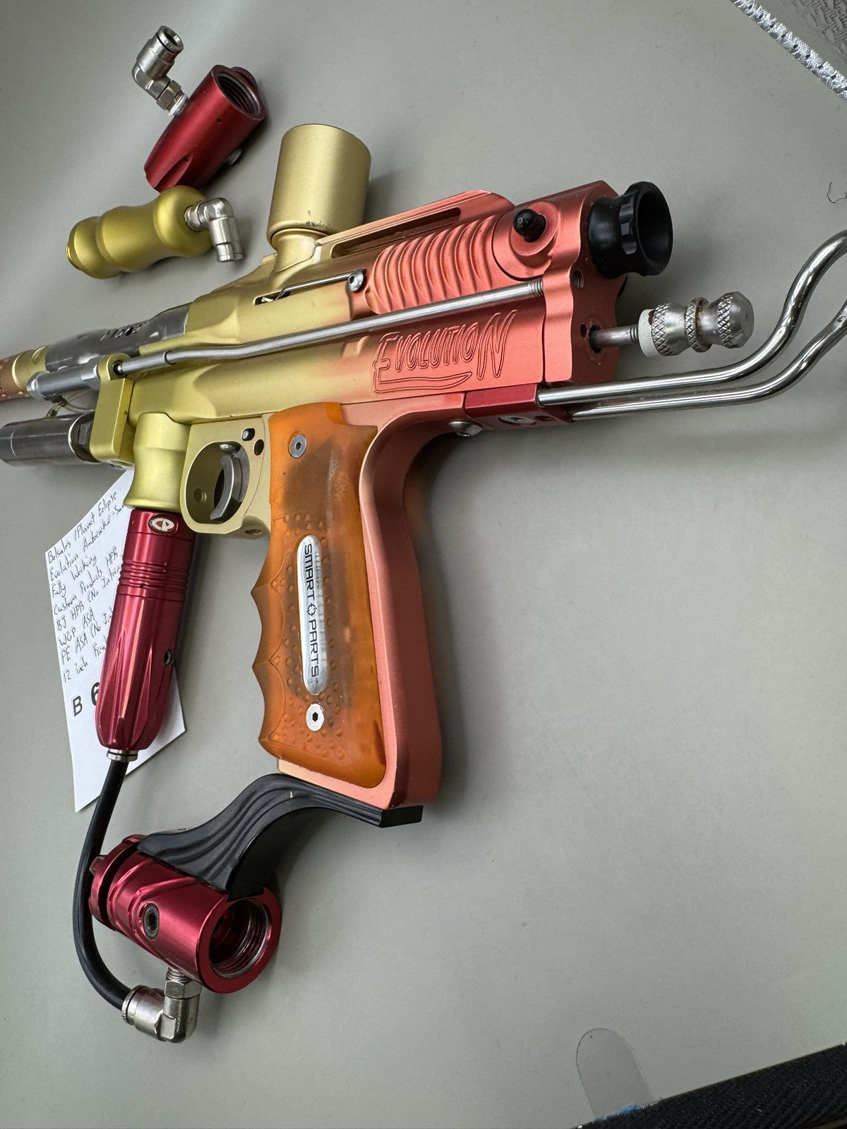 Planet Eclipse Evolution Autococker Sunrise Gold/Red 12"