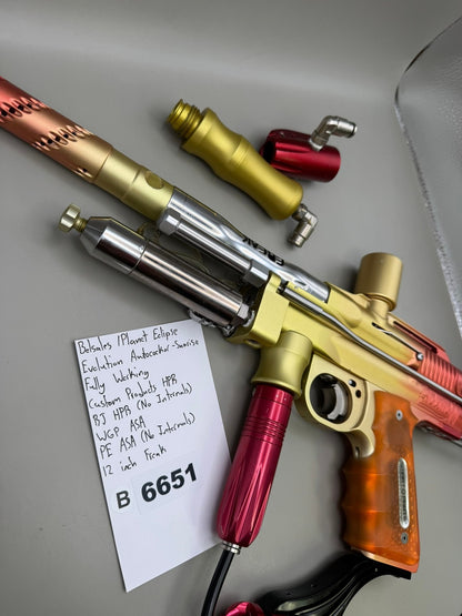 Planet Eclipse Evolution Autococker Sunrise Gold/Red 12"
