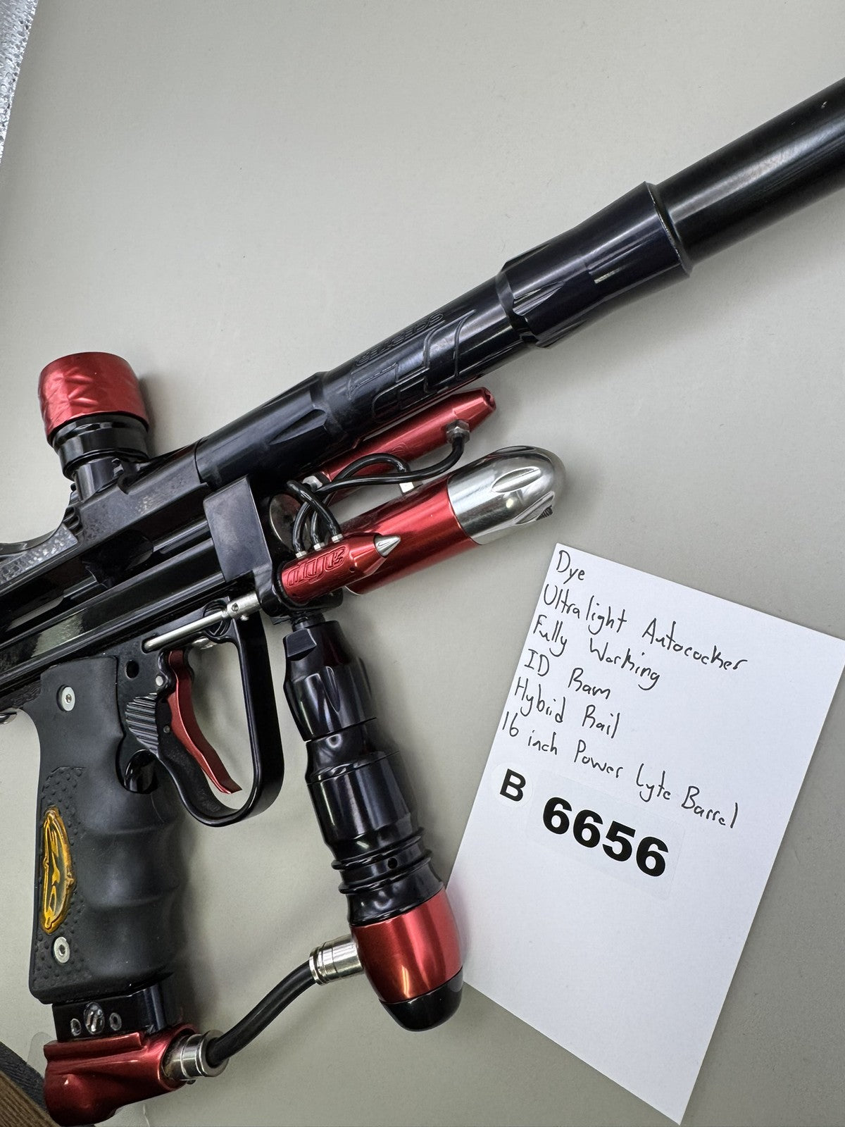 Dye Ultralight Autococker Fully Working 16 inch Barrel