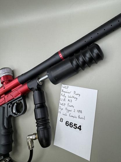 WGP Paintball Pump Fully Working CCM Kit Frame Red