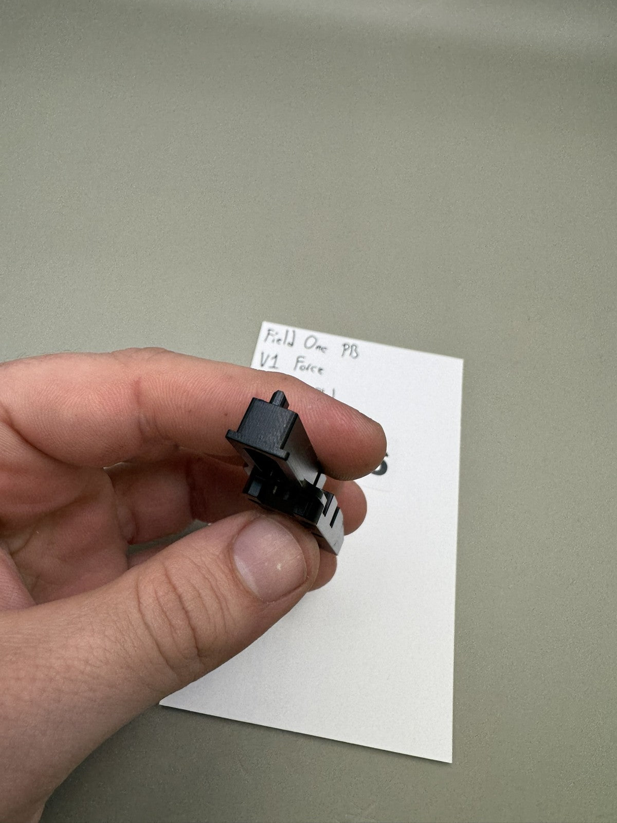 Field One PB V1 Force Bridge Plate Black