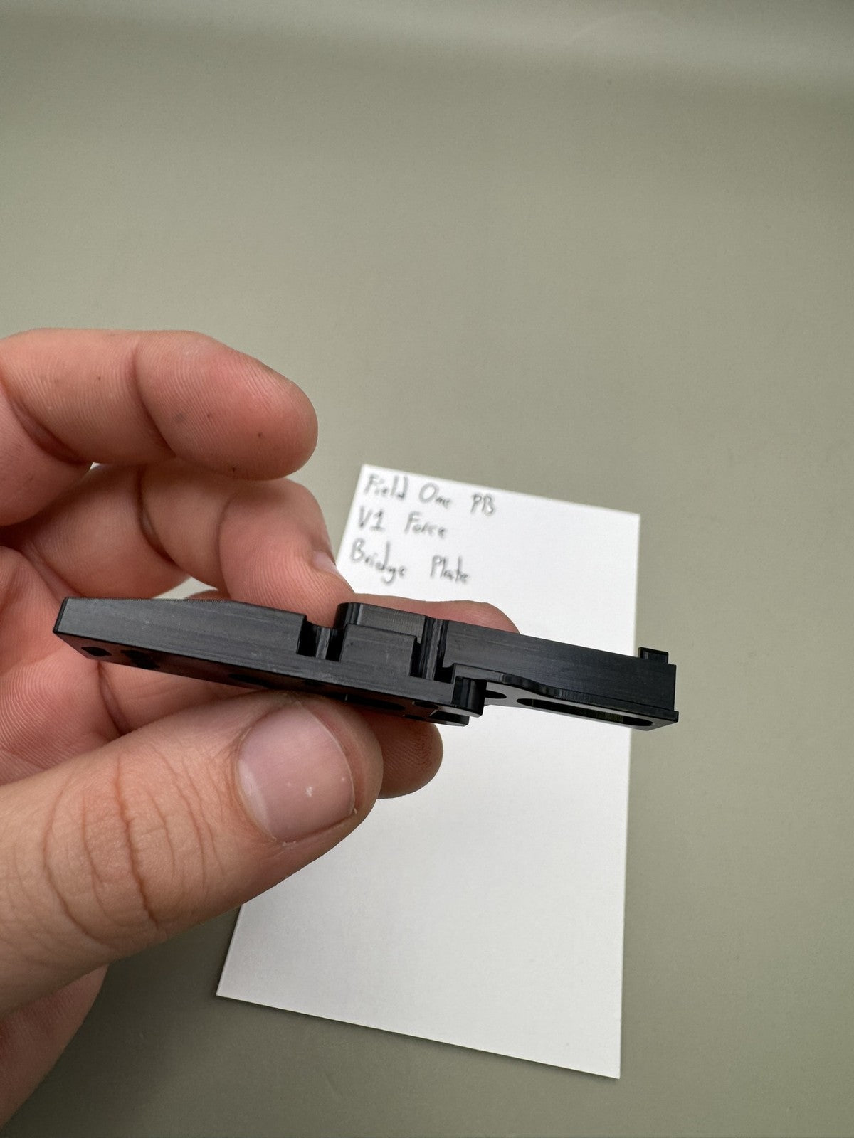 Field One PB V1 Force Bridge Plate Black