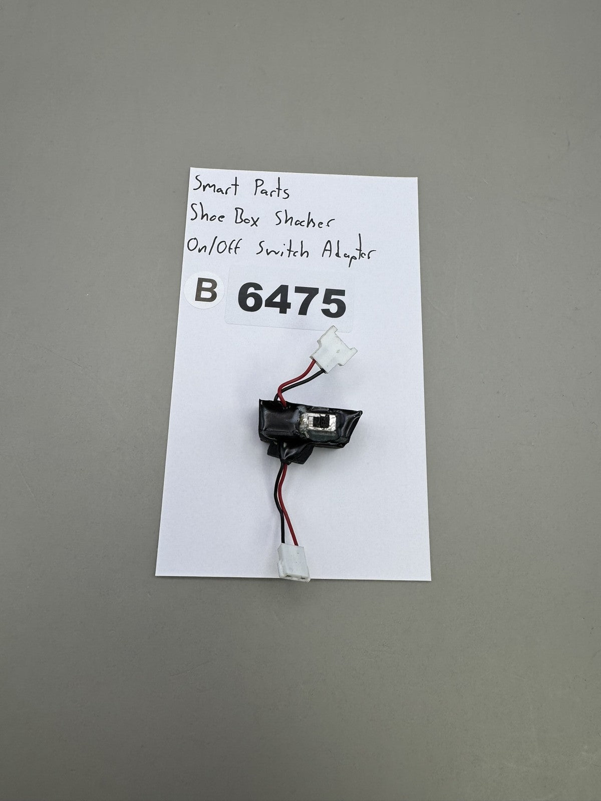 Smart Parts Shoe Box Shaker On/Off Switch Alert
