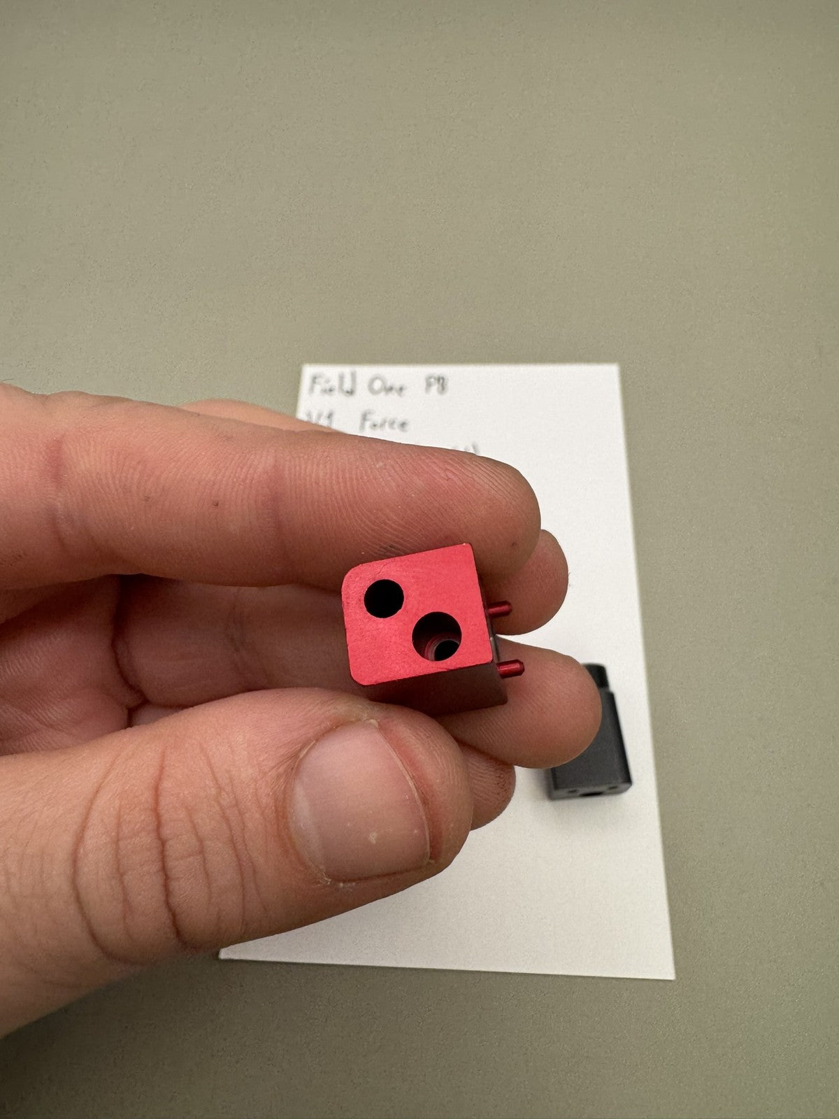 Field One PB V1 Force Solenoid Manifold Red