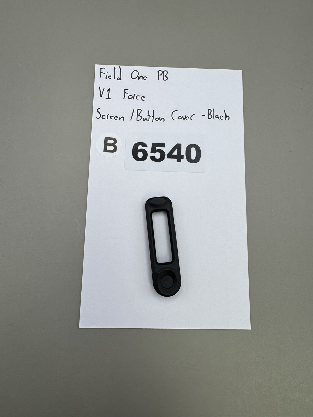 Field One PB V1 Force Screen Button Cover Black