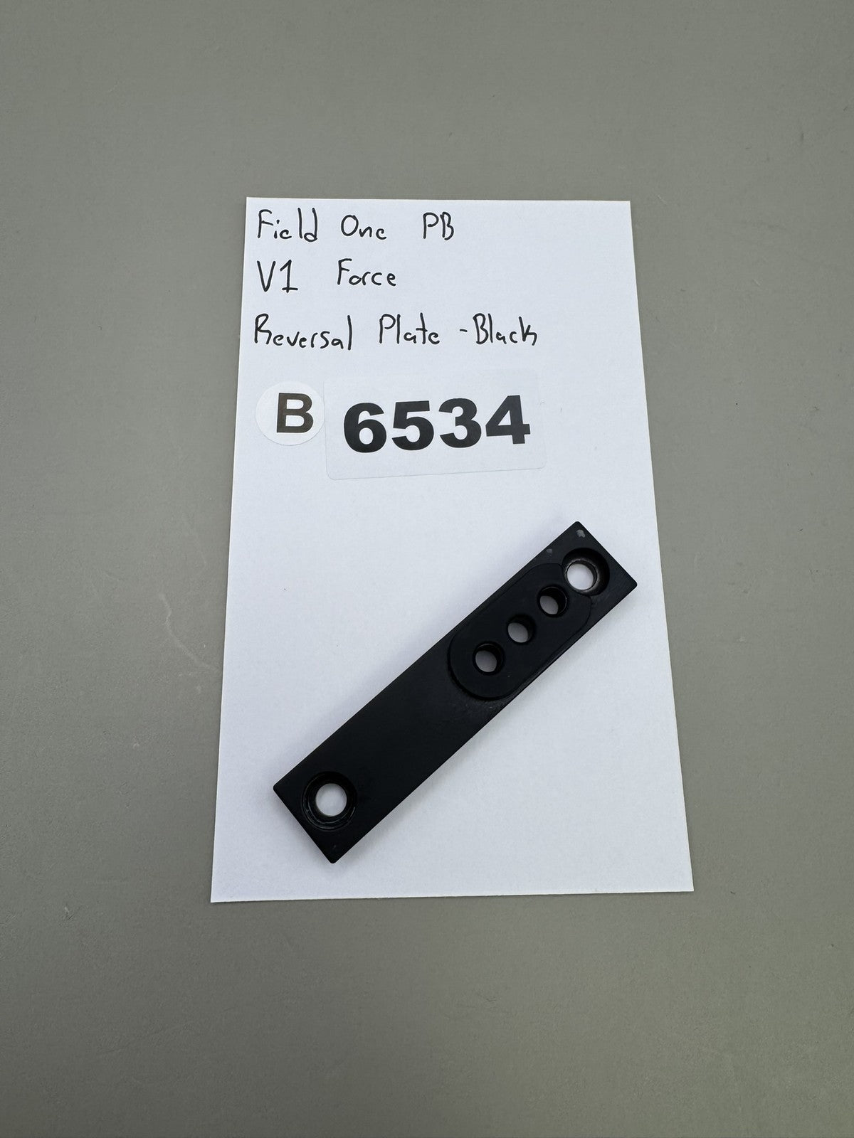 Field One PB V1 Force Reversal Plate Black