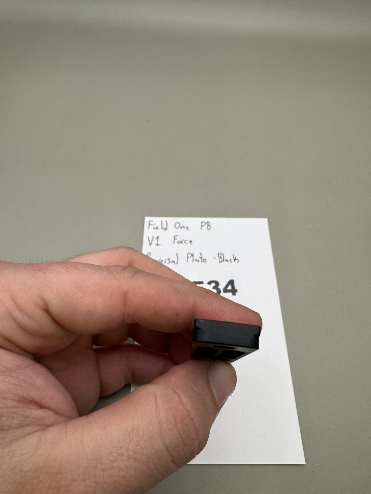 Field One PB V1 Force Reversal Plate Black