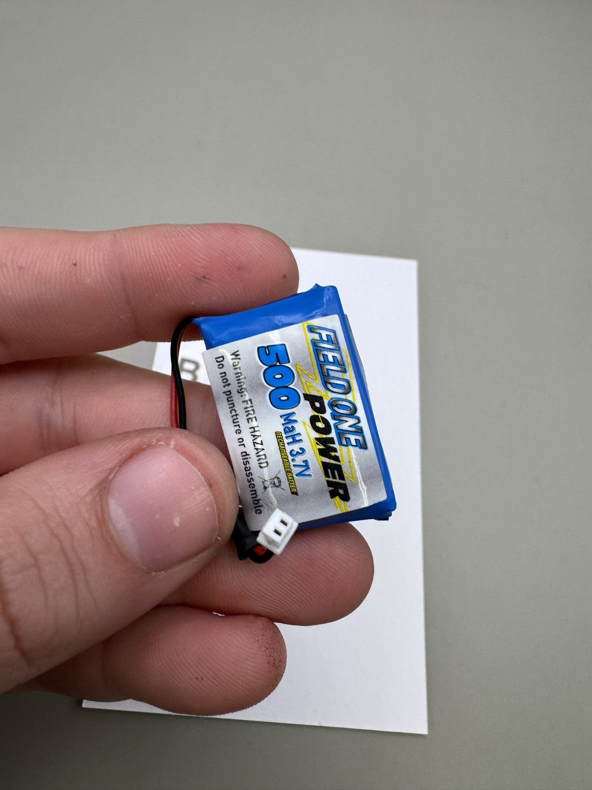 Field One V1 Force 500mAh 3.7V LiPo Battery Blue