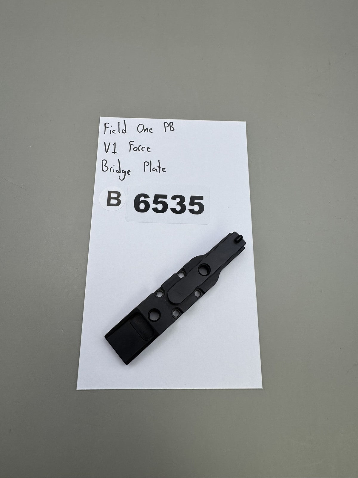 Field One PB V1 Force Bridge Plate Black