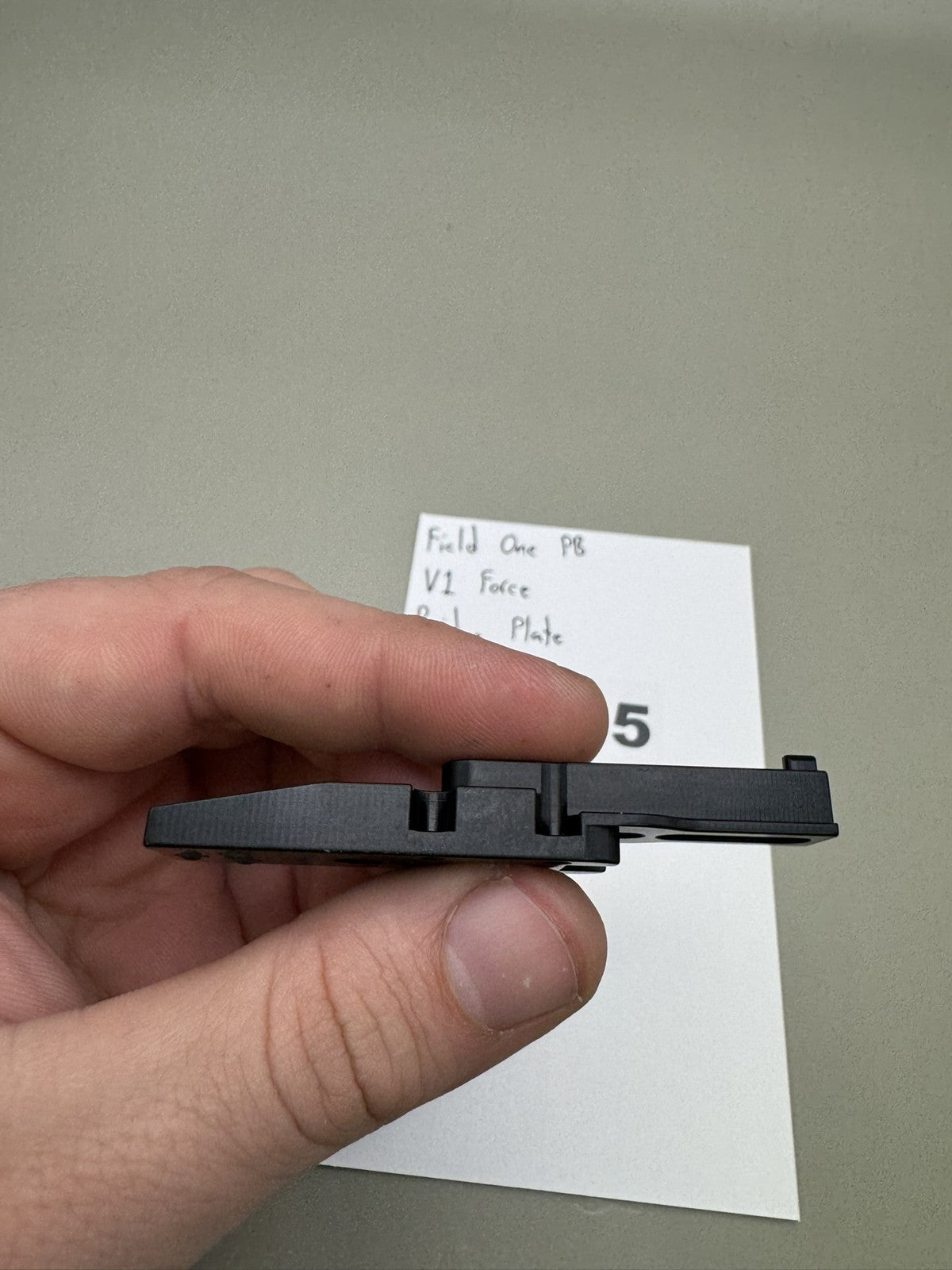 Field One PB V1 Force Bridge Plate Black