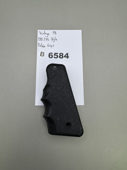 Vintage PB 1911/75 Style Delrin Grips Black