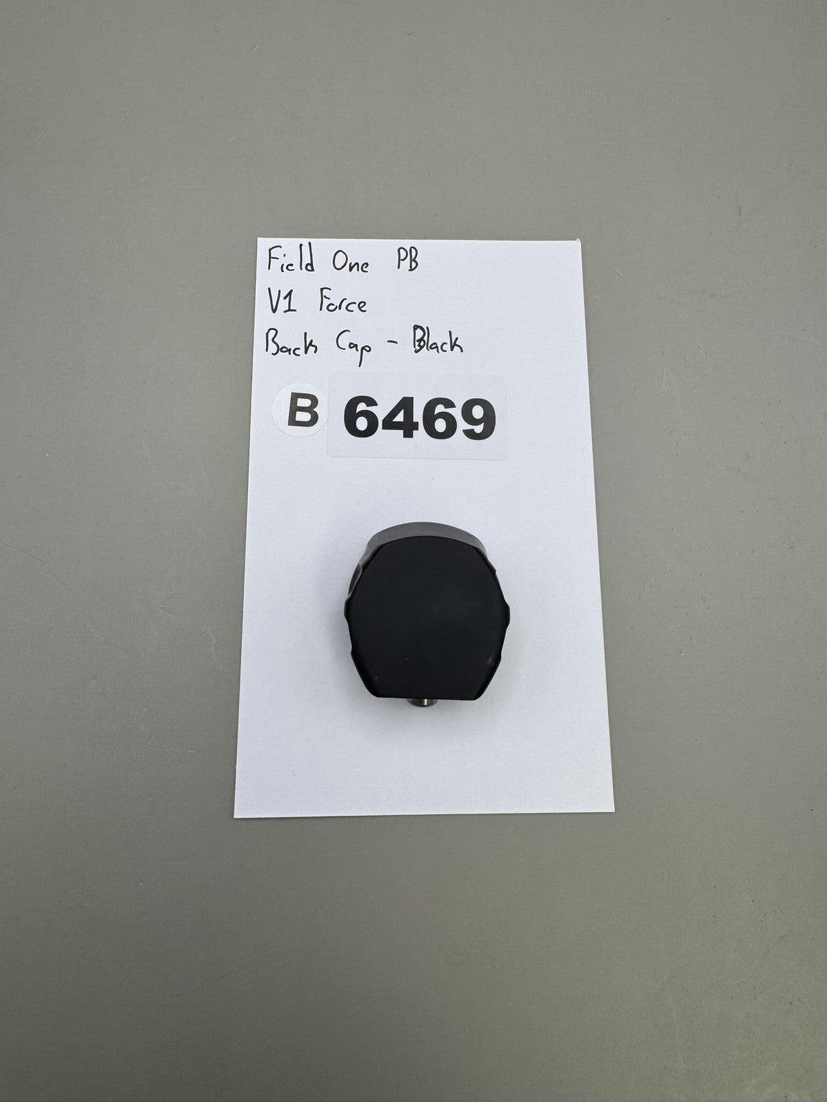 Field One V1 Force Back Cap Black