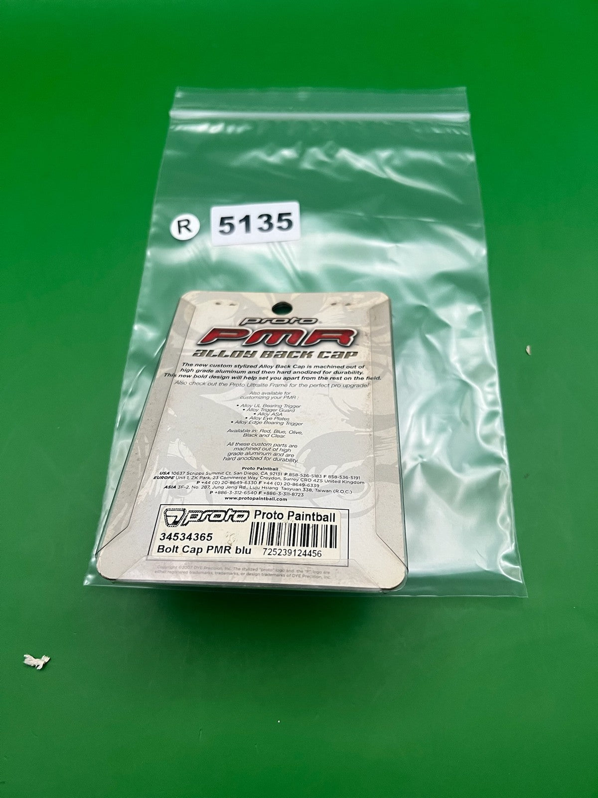 Proto PMR Alloy Back Cap Blue