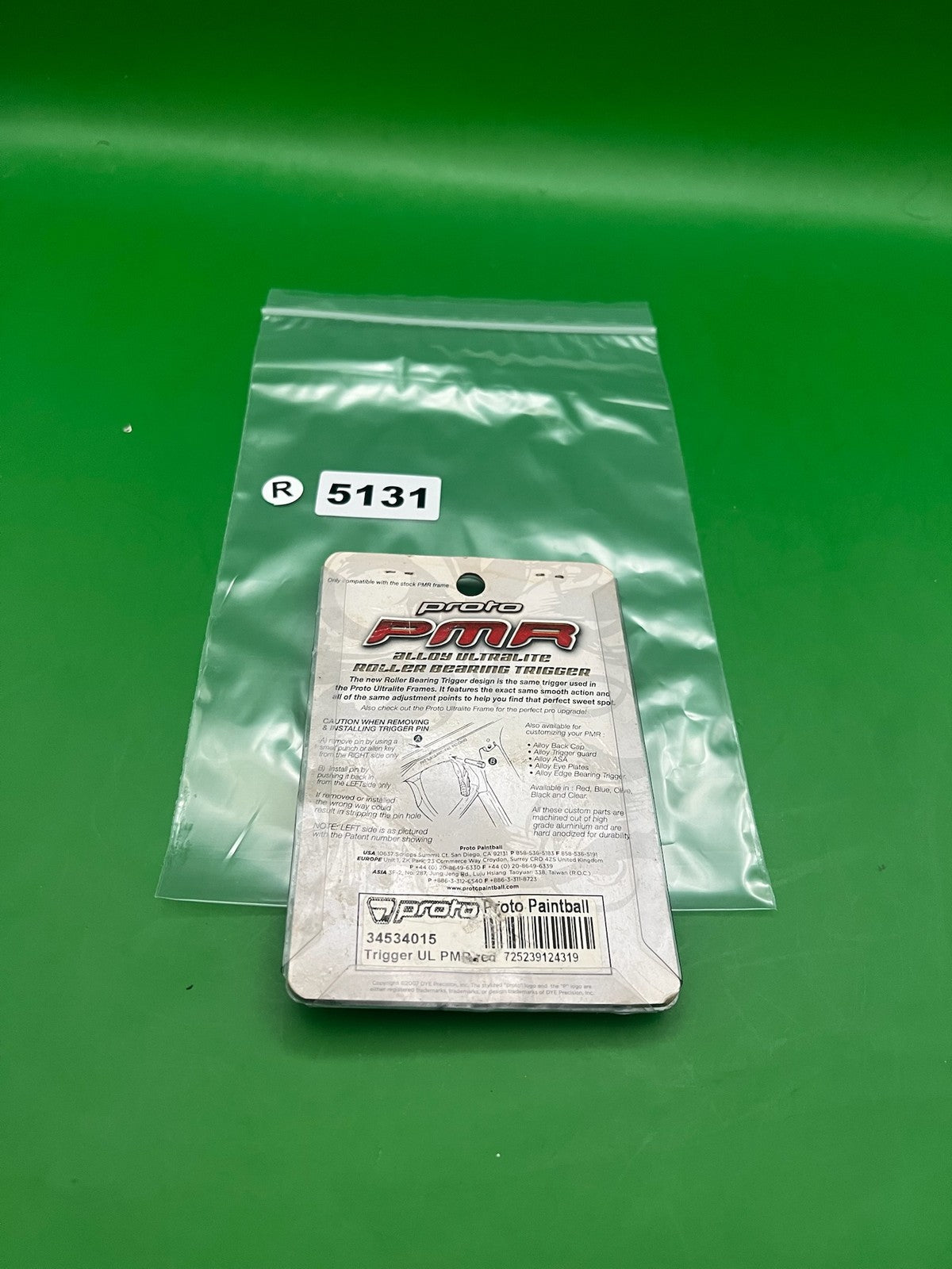 Proto PMR Alloy Ultralite Roller Bearing Trigger Red