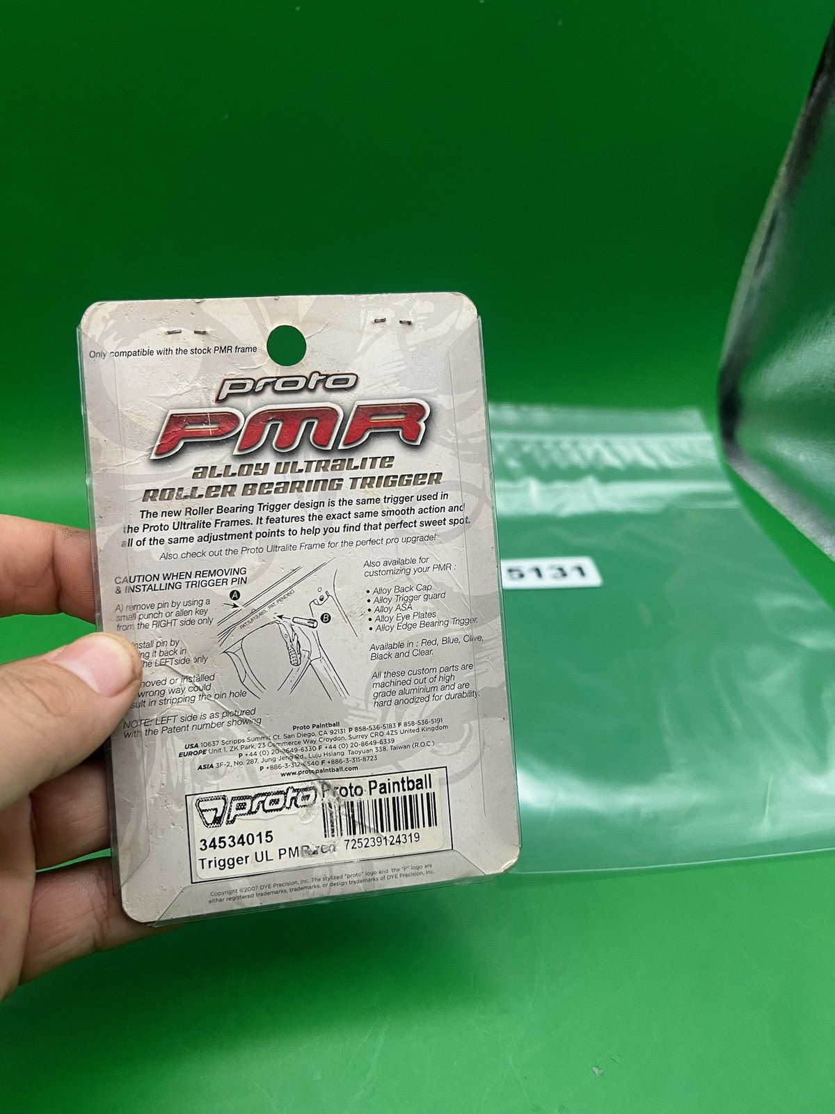 Proto PMR Alloy Ultralite Roller Bearing Trigger Red