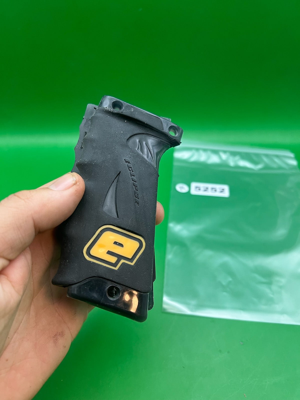 OG Planet Eclipse Autococker Eblade Grips - used paintball grip panel - black
