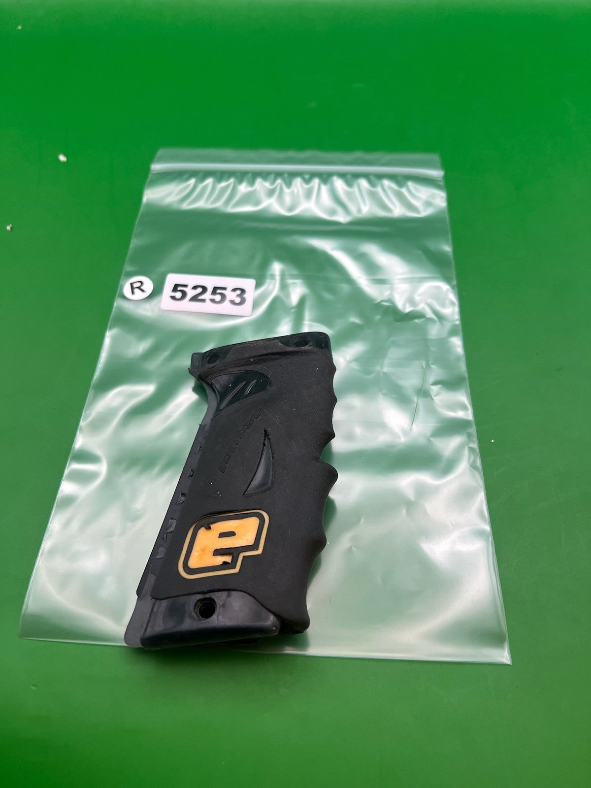 OG Planet Eclipse Autococker Eblade Grips - used paintball grip panel - black/gold