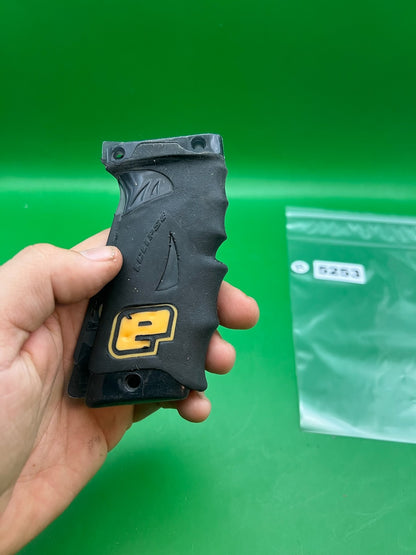OG Planet Eclipse Autococker Eblade Grips - used paintball grip panel - black/gold