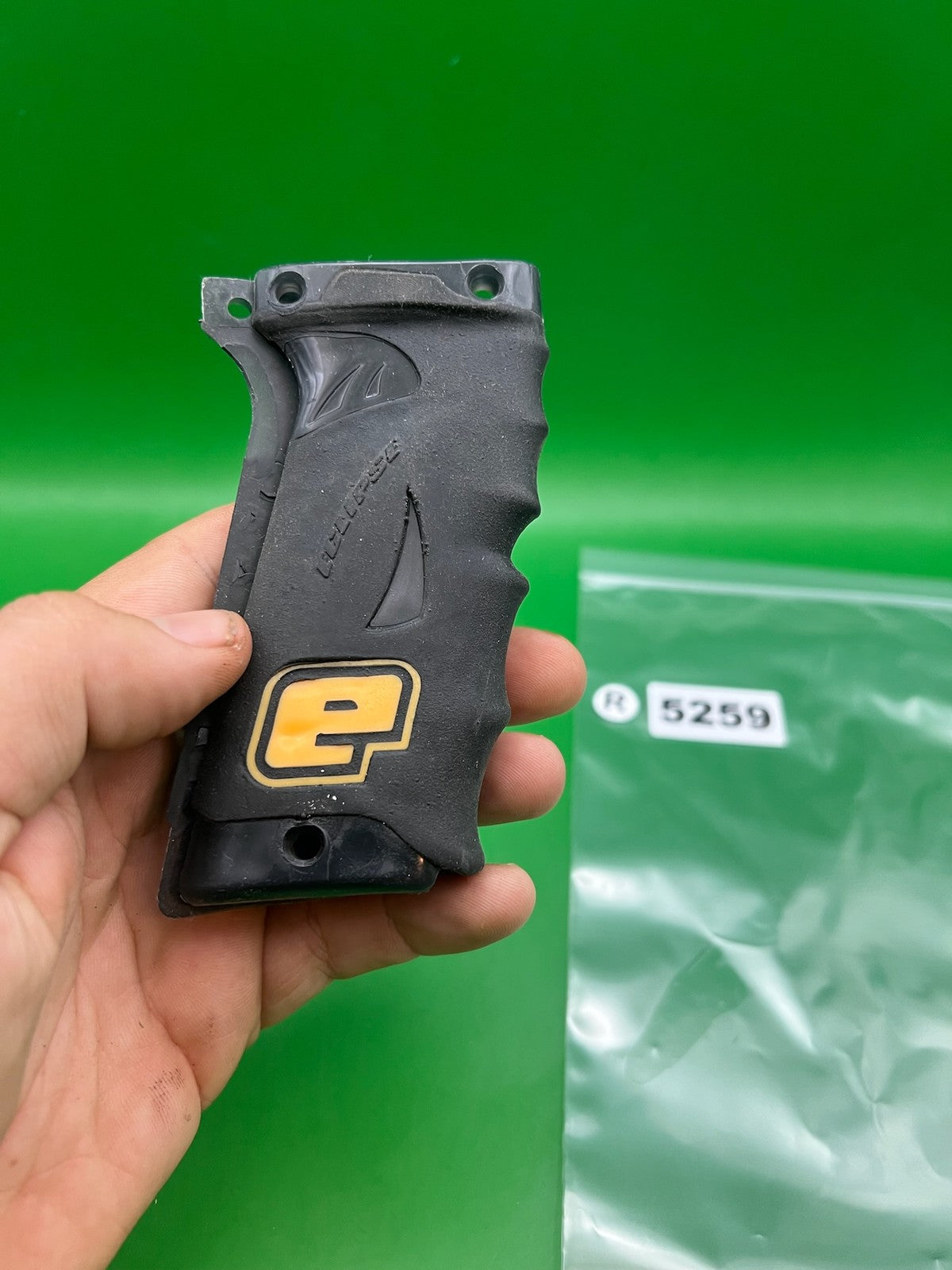 OG Planet Eclipse Autococker Eblade Grips - used paintball grip panel - black