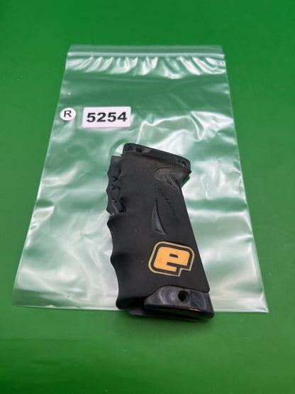 OG Planet Eclipse Autococker Eblade Grips - used paintball grip panels - black/gold