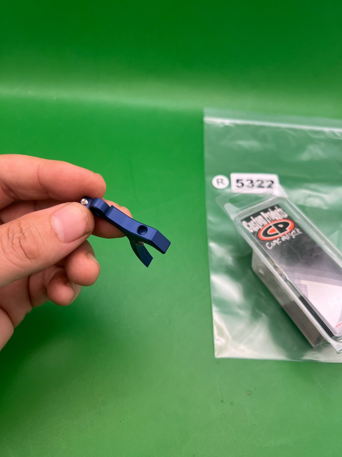 Custom Products Paintball Trigger Blue Proto PMR