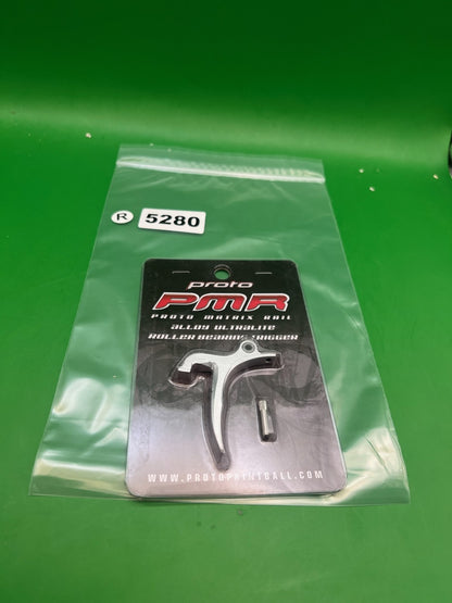 Proto PMR Alloy Ultralite Roller Bearing Trigger Silver - used paintball trigger - silver