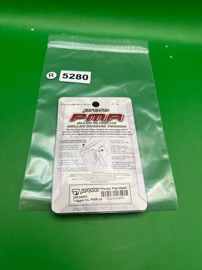 Proto PMR Alloy Ultralite Roller Bearing Trigger Silver - used paintball trigger - silver