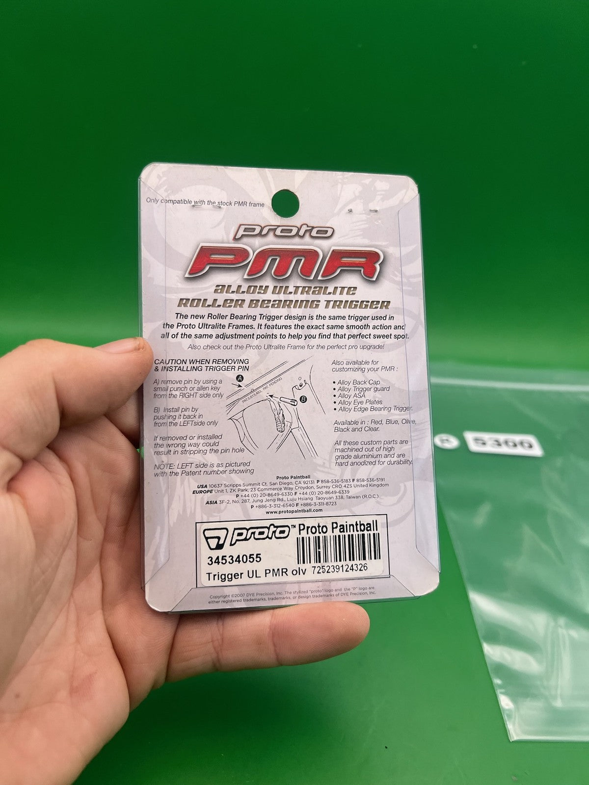 Proto PMR Alloy Ultralite Roller Bearing Trigger Silver