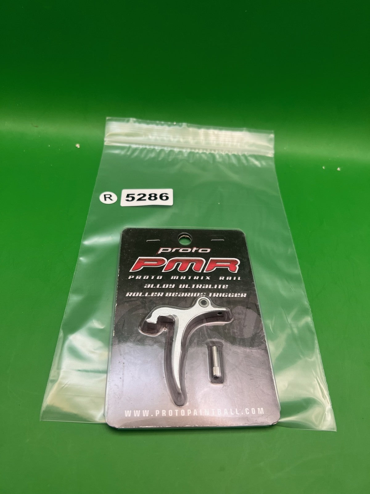 Proto PMR Alloy Ultralite Roller Bearing Trigger Silver - used paintball trigger - silver